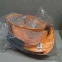 Inflatable Dog Cone Collar for Large Medium Small Dogs, Soft Dog Donut Collar Adjustable Recovery Cone for Pets After Surgery, Extra Enhanced Anti-Licking Guard Shield for Pets (ML, Orange)
