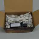 JMEXSUSS 200 LED String Lights Indoor Outdoor Clear Wire, Connectable Warm White Christmas String Lights for Bedroom, 66 Ft Twinkle Fairy Light Plug in for Wedding Home Tree Yard Patio Spring Decor