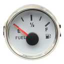 Anxingo 73-10 ohms Boat Fuel Level Gauge, White 52mm 9-32VDC Universal Boat Fuel Gas Tank Meter for Marine Car RV Yacht Motorcycle Automotive