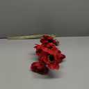 28.3" Red Artificial Flowers Poppy Flowers 3Pcs Silk Fake Poppy Flowers Real Touch Faux Poppies Spring Flower Long Stem Arrangement with 4 Heads for Party Centerpiece Bouquet Table Home Decoration