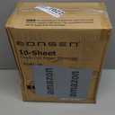 Bonsen 10-Sheet Cross Cut Paper Shredder for Home Office, P-4, Portable Handle, 4 Gallons Bin, Paper and Credit Card Shredder, Black (S3201 New Version)