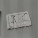 INIUNIK Self Draining Soap Dish - Marble Look Soap Holder Tray Savers Box Container Sponge Holder for Bathroom Shower Kitchen, White