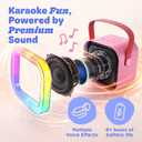 Move2Play, Karaoke Machine for Kids | Includes 20+ Kid Songs | 2 Microphones | Connect with Bluetooth | 3, 4, 5, 6, 7+ Year Old Gift | Toy for Girls, Boys, & Toddler | Birthday Present