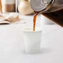 Dealusy 100 Count 8 oz Coffee Cups, Leak-Free Food Safe Paper Cups 8 oz, Disposable 8oz White Paper Cups for Cold and Hot Drinks