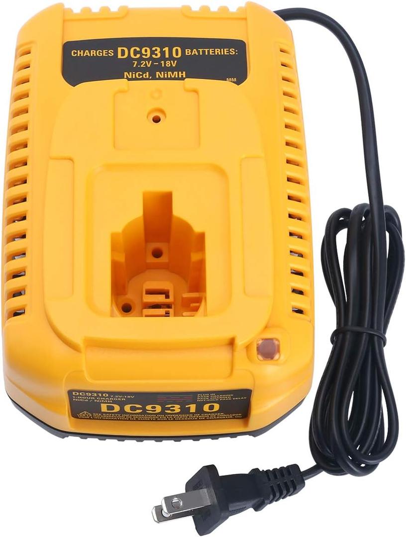 DC9310 18Volt Charger Replacement for Dewalt 18V XRP Battery Compatible with Dewalt 7.2V 9.6V 12V 14.4V 18V XRP NiCD/NiMH Battery DC9098 DC9096 DC9091 DE9057 DW9072 DW9116