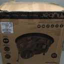 55" Trampoline for Kids with Enclosure, 440lbs Capacity Indoor & Outdoor Toddler Trampoline with Adjustable Gymnastics Bar & Toys, for Boys & Girls (Blue)