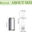 Glasseam Glass Bud Vases for Centerpieces: 18pcs Clear Skinny Small Vase for Flowers - 7.8" Tall Single Rose Table Decorations for Wedding Party Bridal Showers Kitchen Home