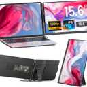 Laptop Screen Extender - 15.6" FHD 1080P Portable Monitor for Laptop, Detachable & Plug and Play Dual Laptop Monitor Extender for 13"-17.3" Laptops, Compatible with Wins/Mac/Android/Chrome