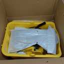 Midoneat Side Press Wringer Combo Commercial Mop Bucket on Wheels, 35 Quart,Yellow, Including Wet Floor Caution Sign24Inch and One Industrail Mop