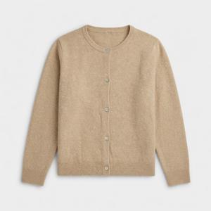 Womens Button Up Cardigan Sweaters Long Sleeve Crew Neck Fall Soft Lightweight Knit Loose Sweater Tops, L