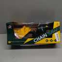 Kids Electric Chainsaw Toy Tool Pretend Play Set with Safety Goggles, Work Gloves | Rotating Chain and Realistic Sound Effects