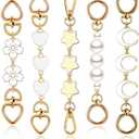 5 Pcs Bag Extender Chain Purse Strap Extender Gold Metal Bag Replacement Chain for Handbag Cross bag Shoulder Bag Making Supplies Purse Chains Accessories(Elegant)