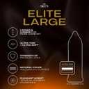 SKYN Elite Large Condoms 36 Count Ultra-Thin, Lubricated Latex-Free Condoms, Longer and Wider for a More Comfortable Fit