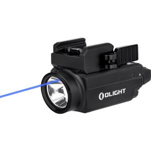 OLIGHT Baldr S Blue Beam 800 Lumens Magnetic USB Rechargeable Tactical Flashlight with White LED Combo, Compact Rail Mounted Light with 1913 or GL Rail, Battery Included (Black)