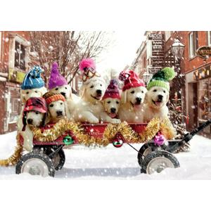Ceaco - Butts on Things - Brian Cook - Christmas Tree - 300 Piece Puzzle for Adults - Challenging and Perfect for Game Nights - Finished Puzzle Size 21.25 x 15