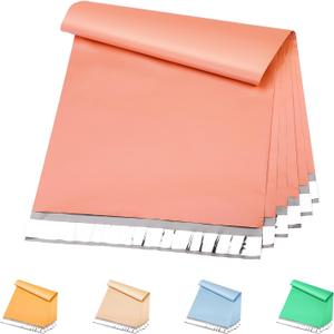 Metronic Poly Mailers 10x13 100 Pcs | Medium Size Shipping Bags for Clothes | Large Poly Mailer Bags, Shipping Envelopes, Mailing Bags for Small Business, Strong Adhensive Poly Bags Pink
