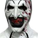 Scary Clown Mask Bloody Killer Halloween Masks Horror Cosplay Costume Props for Adults