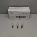 Feit Electric Smart LED Candle Wifi Bulb, Works with Alexa or Google Assistant, E12 base, No Hub, Flame Tip Filament Chandelier Light Bulb, 2700K Soft White, 3 Pack CFC40/927CA/FIL/AG/4