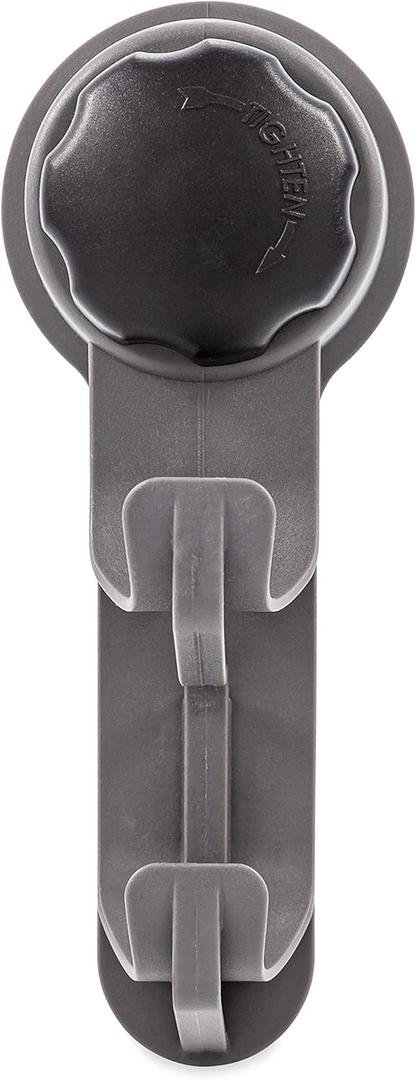 Camco RV Towel Hook | Add Hooks Inside/Outside Your RV | Strong Mechanical Suction Cup Hook (44028), Black (1 Count (Pack of 1))