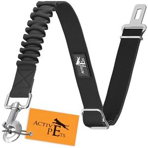 Active Pets Dog Seatbelt, Adjustable Safety Dog Seat Car Harness, Dog Seat Belt for Pets - Durable Dog Seatbelts for Cars - Dog Car Seat Belt for Dogs, Dog seat Belts for Large Dogs, Medium, & Small