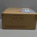 Set of 2 Wall Sconces for Bathroom, Modern Vanity Light Fixtures, Matte Black Wall Mount Lighting Lanterns, Farmhouse Wall Lights with Clear Glass Shade for Bedroom Living Room Mirror Hallway Kitchen