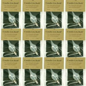 Pack of 12 6 Watt Large Candle-lite Light Bulbs