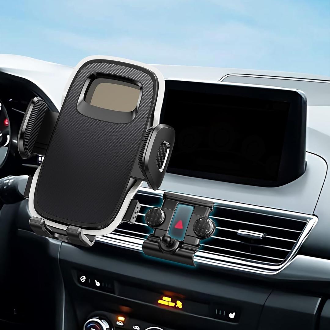 ELOHEI for Mazda 3 Phone Mount with Custom Base, Car Phone Holder for 2014 2015 2016 2017 2018 Mazda 3 Car Accessories(for 14-18 Mazda 3)