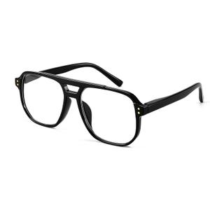 FEISEDY Retro Aviator Reading Glasses Women Men Blue Light Blocking Reader Plastic Lightweight Frame B0071