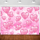 Pink Heart Early 2000s Backdrop Y2K Party Decorations,90s Old School Backdrops for Glamour Photoshoot Womens 18th 30th Birthday Banner Valentines Background Girls Kids Portrait Selfie Props 7x5ft