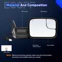 ECCPP Right Tow Mirror Fit For Dodge For Ram 1500 2500 3500 1998-2002