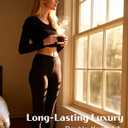 100% Merino Wool Base Layer Pants Women, Merino Wool Leggings, Thermal Wool Underwear Bottoms (Large, Black)