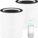 VK-6067B H13 True HEPA Replacement Filter, Compatible with HOKEKI VK-6067B and Vremi Air Purifier, 3-in-1 H13 Grade True HEPA and Activated Carbon Filter, 2Pack