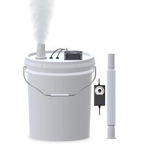 19L Large Capacity DIY Humidifier Kit - for Plant, Mushrooms, Grow Tents, Terrarium | Coupled with a 5-Gallon Bucket Becomes Cool Mist Humidifier, Extendable Hose, High Output & No-Leak(2 Foggers Kit)