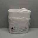 White 12 Liter Rectangular Plastic Small Garbage Can With Lid,2 Pack 3.17 Gallon Slim Bathroom Trash Can with Lid and Dog Proof Garbage Can and Wastebasket,Lidded Trashcan for Bedroom,Rv,Dorm,Office