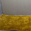 Madeals Chenille Bath Rug Sets 4 Piece with Toilet Lid Cover and Rug Set Combo, Soft Shaggy Bath Rug Set 3 Piece and U-Shaped Toilet Floor Rug Golden