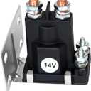 Golf Cart Solenoid 14 Volt 200A 4 Terminal Replacement for 1994-Up E-Z-GO TXT Gas Medalist ST Series Replace Part Number 27153-G01 27153G01 612813