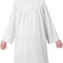 LATOBREATH Girls Kids Angel Costume With Halo Christmas Church White Robes Angel Dress (4-5 Y)