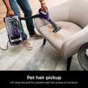 Shark Lift-Away Upright Vacuum with Powerfins, Self-Cleaning Brushroll, Anti-Allergen Complete Seal Technology, No Hair Wrap, LED Headlights, and Advanced Swivel Steering, Eggplant, ZD201