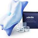 Derila Ergo Pillowcase Cervical Neck Pillow for Sleeping Pillow Case Contour Memory Foam Pillows for Back, Side Sleeper (Pillowcase - 21.25 x 14.17 x 4.72 in) Pillow Case only