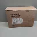 Heated Electric Blanket King Size - 90" x 100" Heating Blanket with Dual Control, 10 Heating Levels & 8 Hours Auto Off, Soft Warm Flannel Blanket, Christmas Birthday Gifts for Senior Grandma