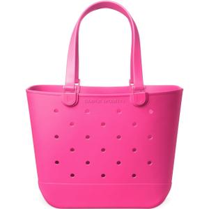Simple Modern Extra-Large Beach Bag | Waterproof Getaway Rubber Tote with Zipper Pocket for Travel, Pool, Boat, Groceries, Sports | Malibu