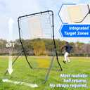 Heavy Duty Baseball Rebounder Net Fielding Trainer Softball Pitch Back Size: 6 x 4 ft