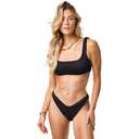 KUT & SO Womens Bathing Suit Bikini Sets  Two Piece Set Ribbed Swim Suits for Women 2024 Vacation Outfits (Large-X-Large, Green)