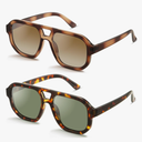 livho Trendy Polarized Square Aviator Sunglasses Women Men Square Eyewear Frame, Retro Sun Glasses for Women Men 2025 Shades