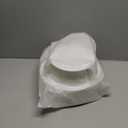 100PCS White Plastic Plates with Gold Rim, White Gold Disposable Plates for Party, Wedding, Include 50 Dinner Plates, 50 Dessert Plates for 50 Guests