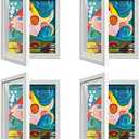 pack Kids Art Frame, Kids Artwork Frames Changeable 8 x10.5 with Mat and 9 x12 Without Mat, White Front Opening Children Picture Storage Frame for Wall Holds 50Pcs Crafts, Drawing, Art Projects