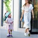 Micro Kickboard | Mini Foldable LED Kids Scooter for Ages 2-5 | Children up to 110 lbs | 3 Wheel Lean-to-Steer Design | Adjustable T Bar | Smooth Ride, Motion-Activated PU LED Wheels | Swiss Design
