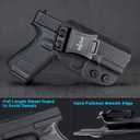 IWB Kydex Holster Fits: Glock 19 19x 25 44 45 Gen 3 4 5 &Glock 23 32 Gen 3 4Inside Waistband Concealed Carry for G19 G19x G23 G32 G32 G45 (Black, Right Handed)