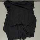 Hanes Women's Originals 2-piece Lounge Set, Supersoft Cropped Baby Doll Tee & Sleep Shorts Loungewear Set, Small, Black/Black