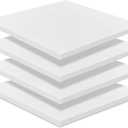 Frienda 4 Pack 1" x 18" x 18" Upholstery High Density Foam Cushion Seat Replacement Square Cut to Size Foam Couch for Patio Furniture Commercial Dinning Chair Couches Benches Padding DIY Projects